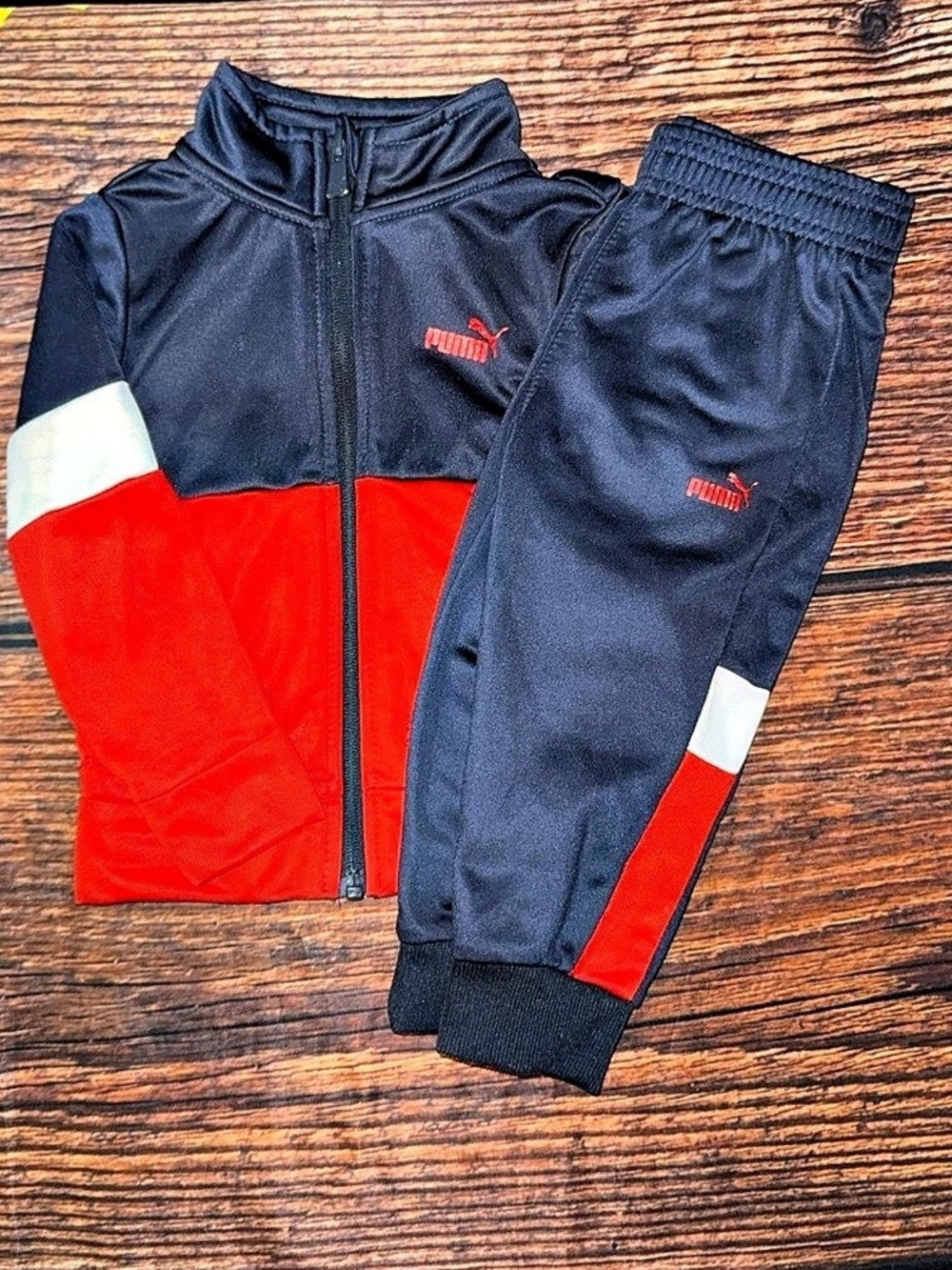 Puma Kids Color Block Track Set 18m Like New